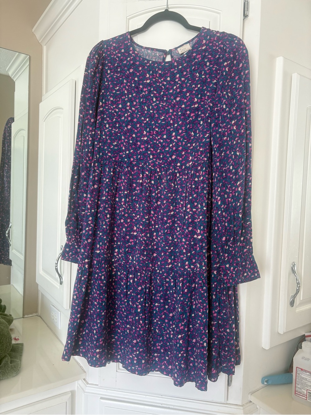 a new day teal Mini Dress with Pink and Purple Floral Print